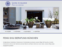 Tablet Screenshot of livinginbalance.de